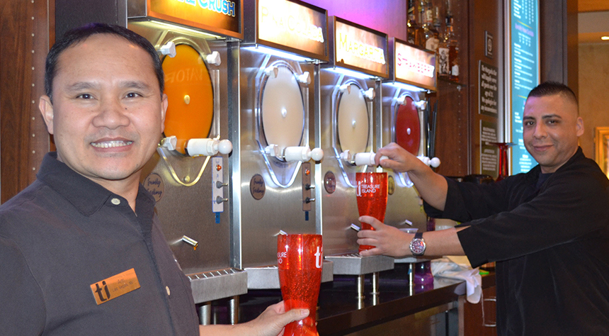 Two Men Pouring Margaritas