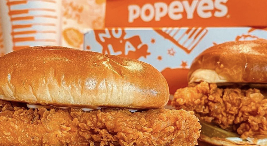 Popeyes chicken sandwiches